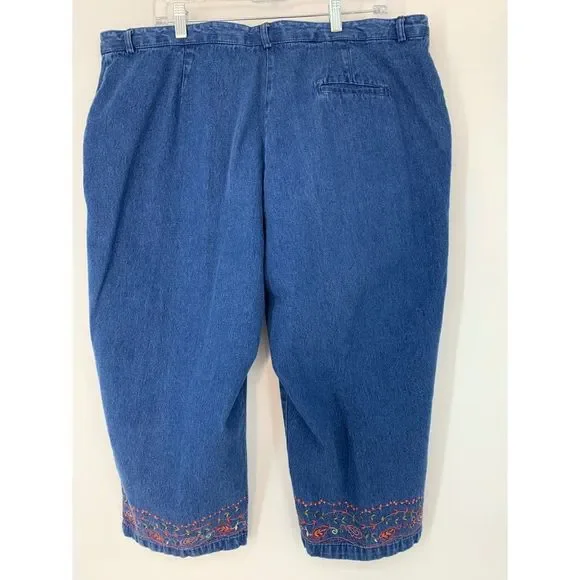 Women’s westbound II essentials embroider Capri jeans 22W 5846 - Picture 5 of 8